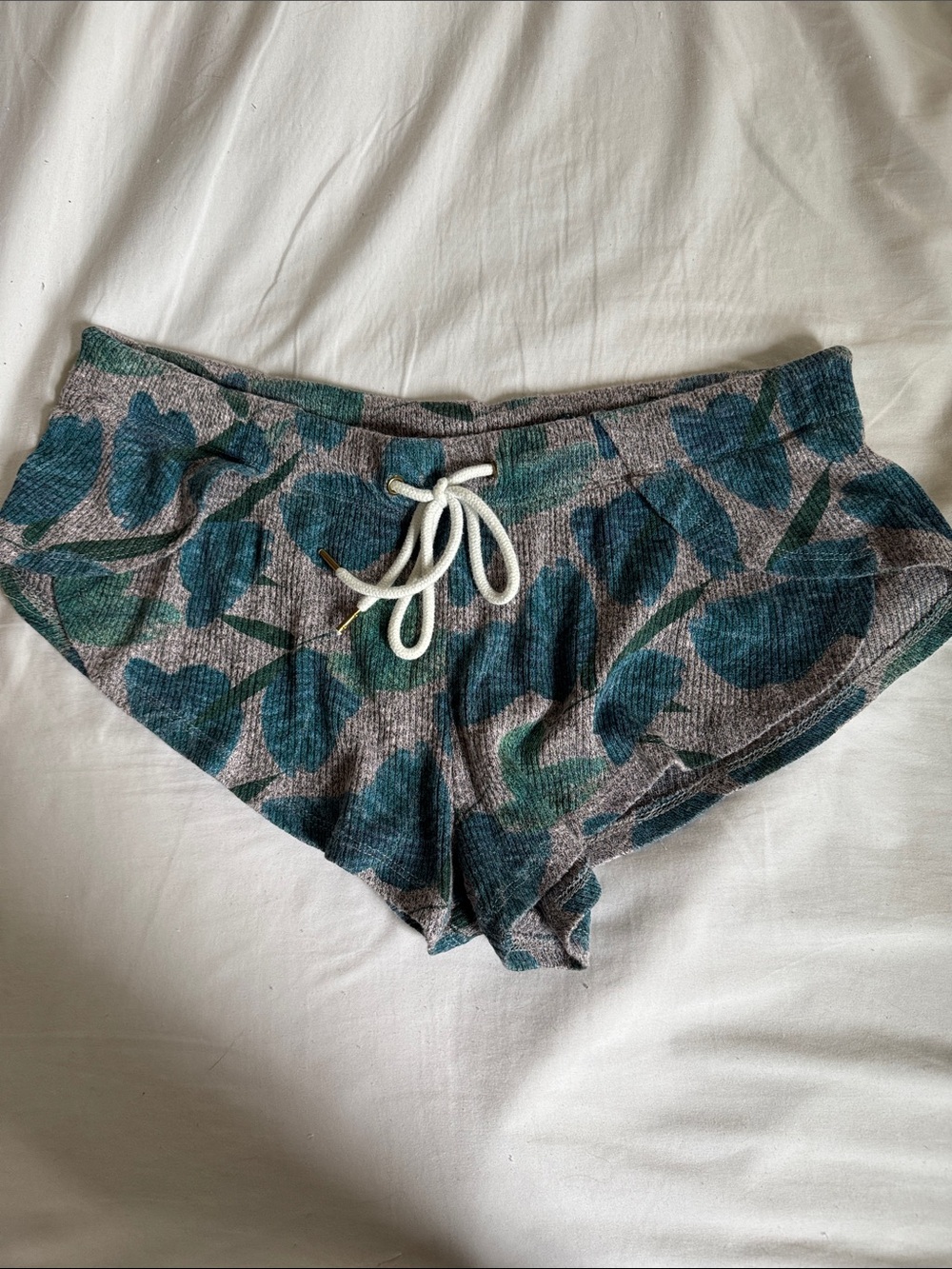 Honeydew Intimates Teal Floral Lounge Shorts